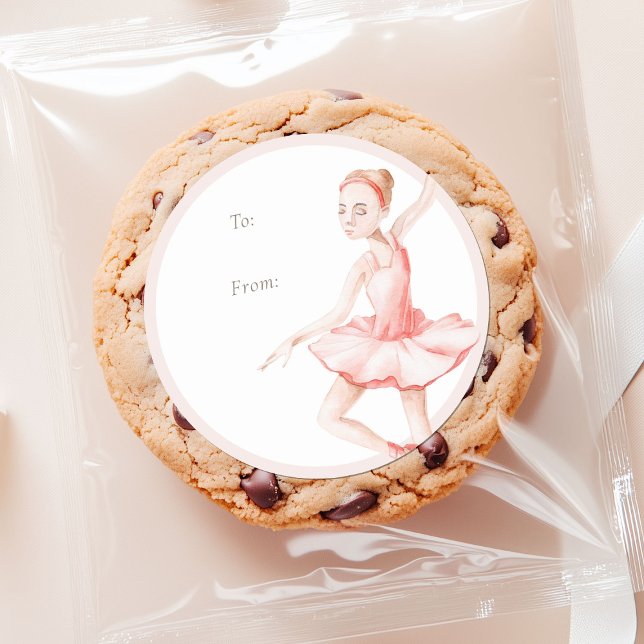 Nutcracker Ballerina “To/From” Christmas Sticker (Von Creator hochgeladen)