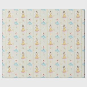 Nutcracker Ballerina Vintage Weihnachten Geschenkpapier