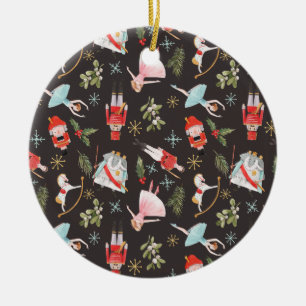 Nutcracker Ballerina Weihnachtsgeschenke Keramik Ornament