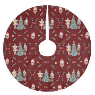 Nutcracker Ballerina Weihnachtsgeschenke Polyester Weihnachtsbaumdecke