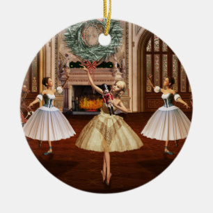 Nutcracker Ballerinas Weihnachtsgeschenk Keramikornament