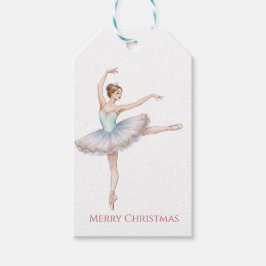 Nutcracker Ballet Ballerina in Blue Tutu Geschenkanhänger