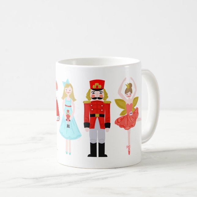 Nutcracker Ballet Charaktere Weihnachten Tasse (VorderseiteRechts)