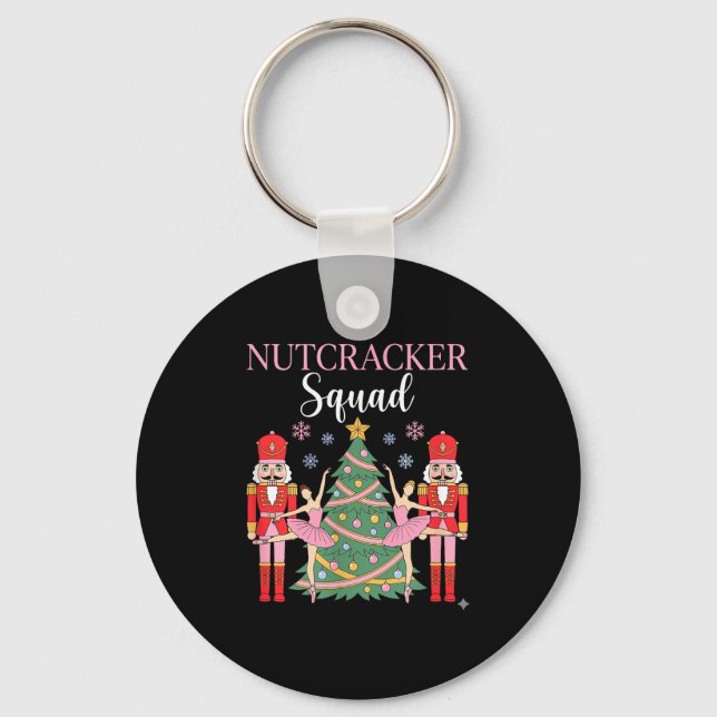 Nutcracker Ballet Christmas Ballerina Nk Dance Squ Schlüsselanhänger (Vorderseite)