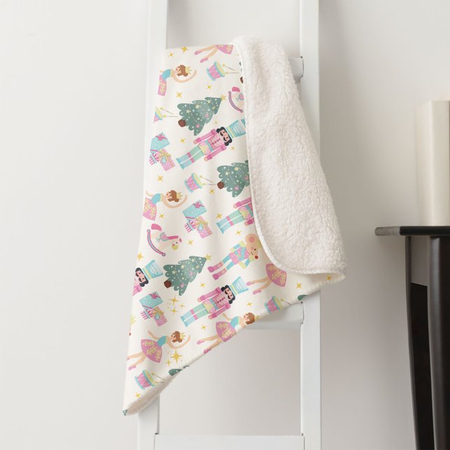 Nutcracker Ballet Christmas Holiday Baby Girl Sherpadecke (Von Creator hochgeladen)