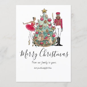 Nutcracker Ballet Dancer Holiday Card Einladung