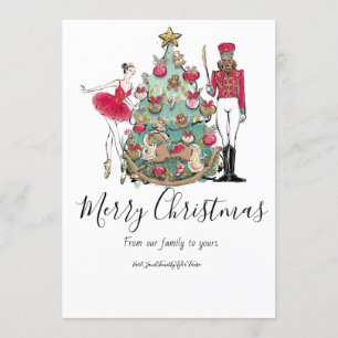 Nutcracker Ballet Dancer Holiday Card Einladung