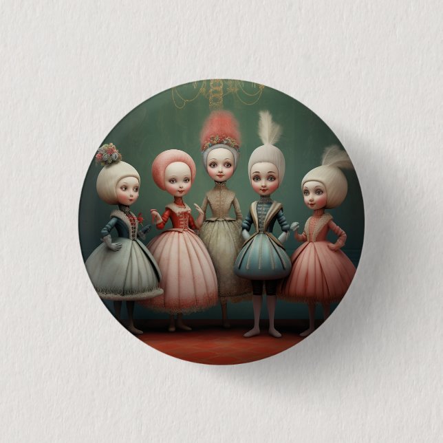 Nutcracker Ballet Fashion-Buffoons/Polichinelles Button (Vorderseite)
