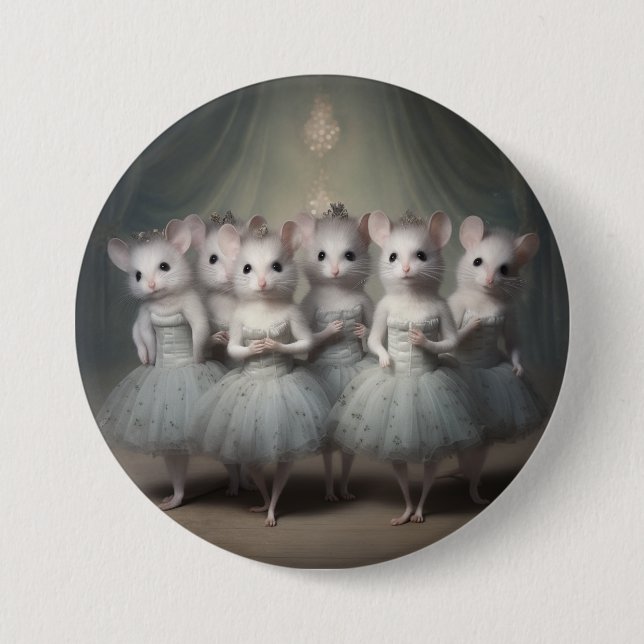 Nutcracker Ballet Fashion-Mice Button (Vorderseite)