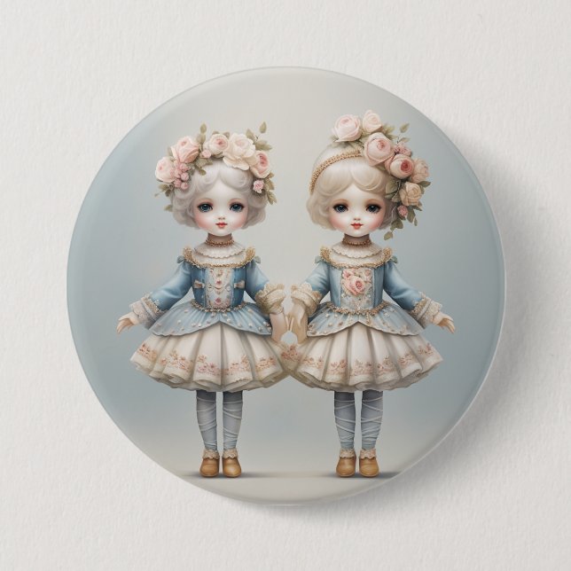 Nutcracker Ballet Fashion-Rosebuds Button (Vorderseite)