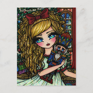 Nutcracker Ballet Girls Weihnachtsfeiertag Postkar Feiertagspostkarte