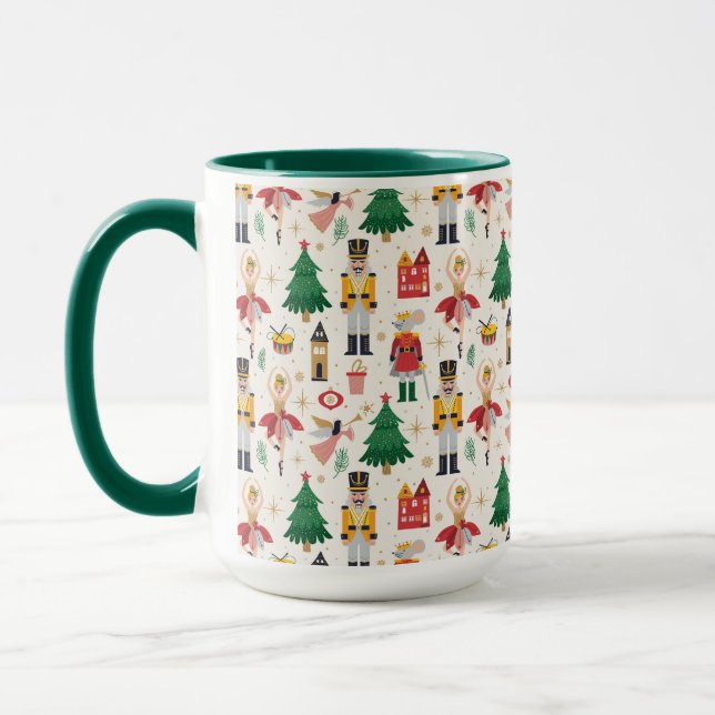 Nutcracker Ballet Holiday Pattern Tasse (Links)