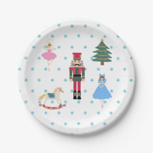 Nutcracker Ballet Illustration Snowflake Napkins Pappteller