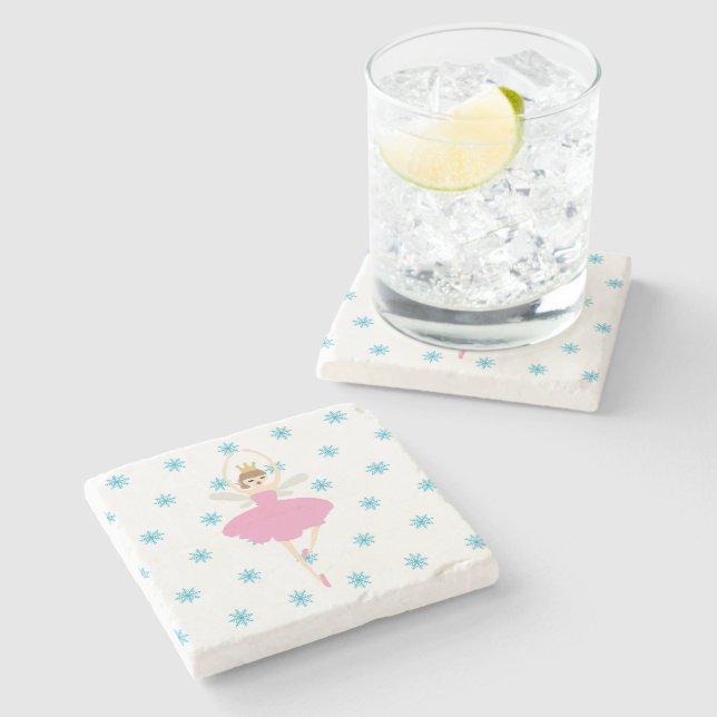 Nutcracker Ballet Illustration Stone Untersetzer (Seitenansicht)