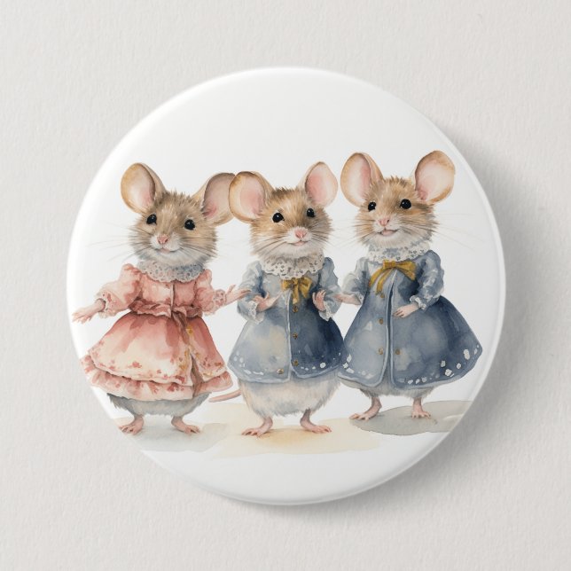 Nutcracker Ballet Mice  Button (Vorderseite)