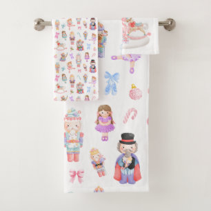 Nutcracker Ballet Muster Badhandtuch Set