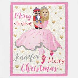 Nutcracker Ballet personalisiert Fleece Blanket/La