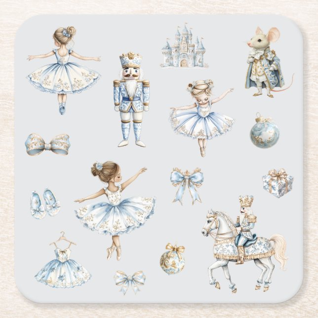 Nutcracker Ballet Rechteckiger Pappuntersetzer (Vorderseite)