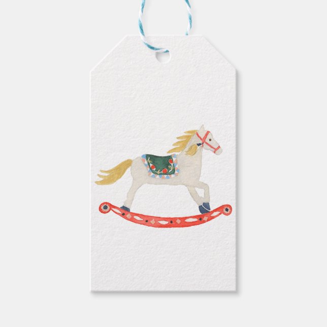 Nutcracker Ballet Rocking Horse Geschenketiketten Geschenkanhänger (Vorderseite)