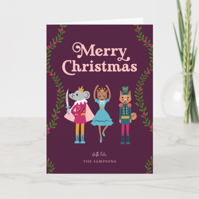 Nutcracker Ballet Tiere Weihnachten Rot (Vorderseite)