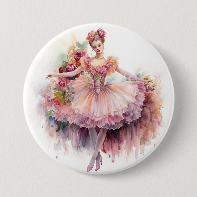 Nutcracker Ballet,Waltz of the Flowers  Button (Vorderseite)