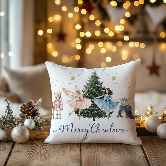Nutcracker Ballet Weihnachten Feiertag Kissen (Nutcracker ballet traditional christmas throw pillow
)