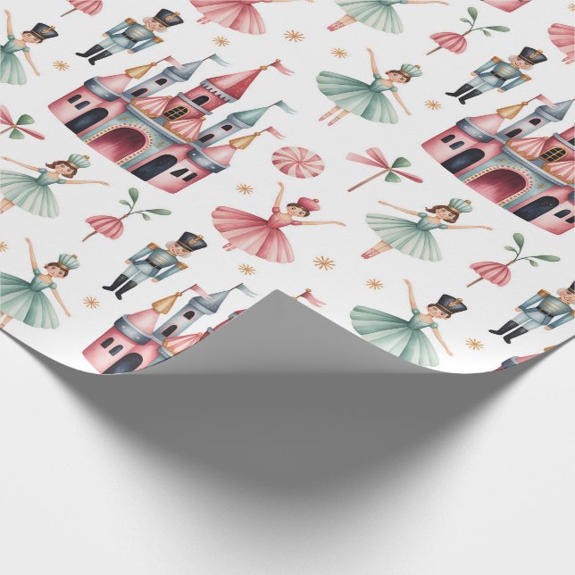 Nutcracker Ballet Weihnachten Geschenkpapier (Ecke)