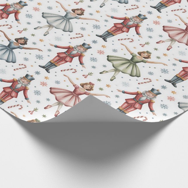 Nutcracker Ballet Weihnachten Geschenkpapier (Ecke)