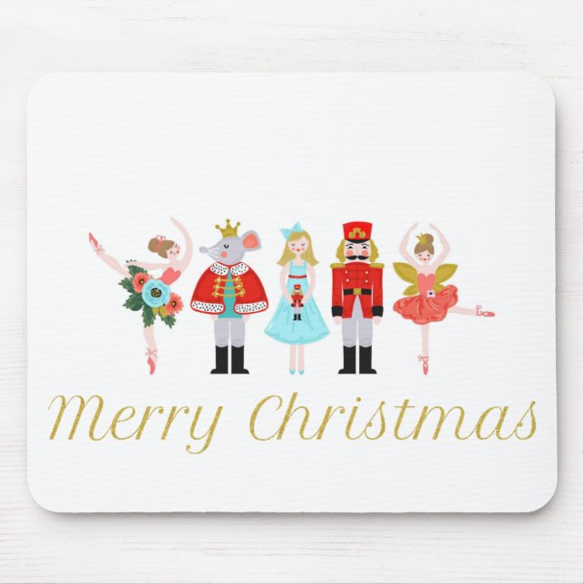 Nutcracker Ballet Weihnachten Mousepad (Vorne)