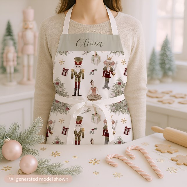 Nutcracker Ballet Weihnachten Personalisiert Schürze (Von Creator hochgeladen)