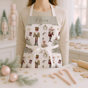 Nutcracker Ballet Weihnachten Personalisiert Schürze