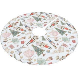 Nutcracker Ballet Weihnachten Polyester Weihnachtsbaumdecke