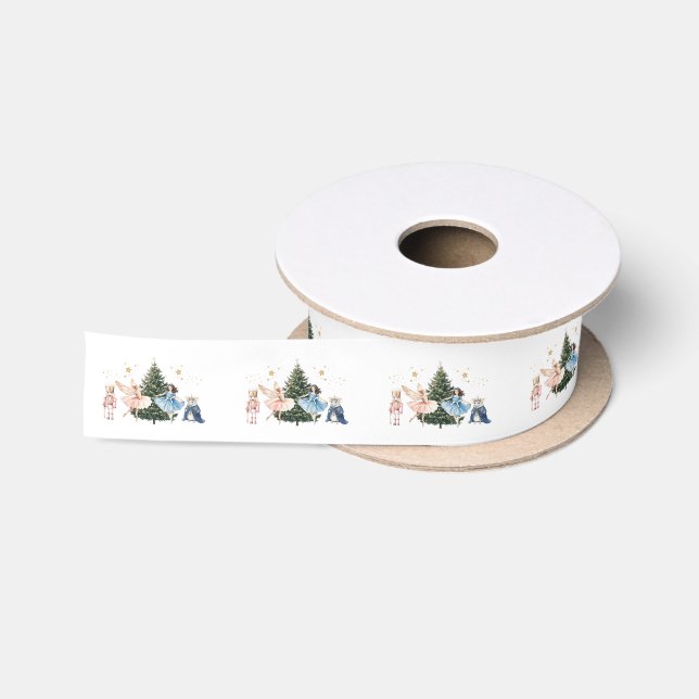 Nutcracker Ballet Weihnachten Satinband (Spule)