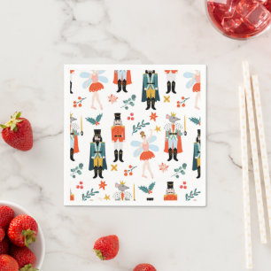 Nutcracker Ballet Weihnachts-Party Serviette