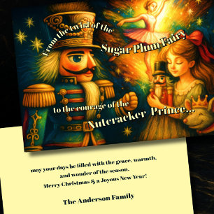 Nutcracker Ballet Weihnachtsthema Feiertagskarte