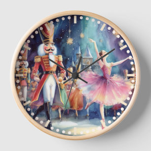 Nutcracker Ballet Weihnachtsweih Ballerina Uhr