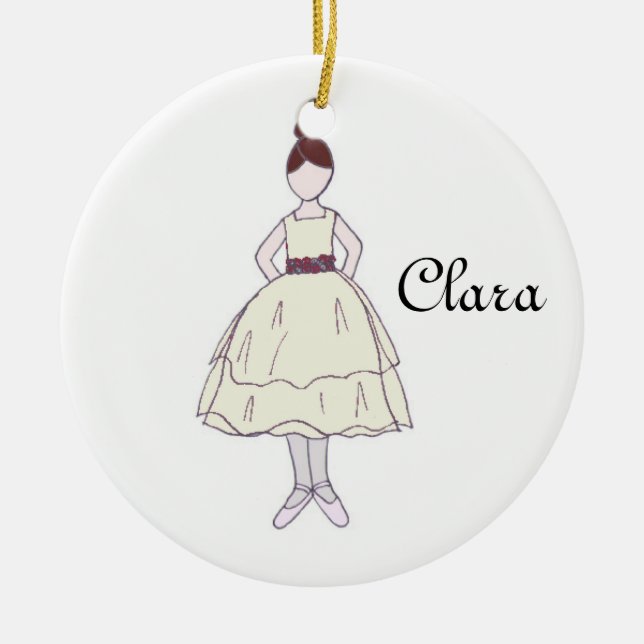 Nutcracker Ballett Clara Keepake Ornament (Vorne)