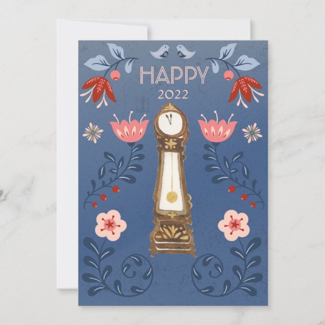 Nutcracker Ballett Großvater Uhr Foto Einladung (Vorderseite)