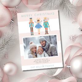 Nutcracker Ballett Minimal Modernes Foto Weihnacht Feiertagskarte