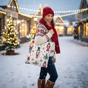 Nutcracker Ballett Weihnachten Nahtloses Muster