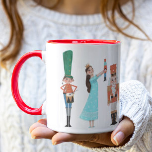 Nutcracker-Ballettfiguren Weihnachten Tasse