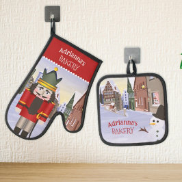 Nutcracker, bayerischer deutscher Towine Personali Ofenhandschuh & Topflappen-Set