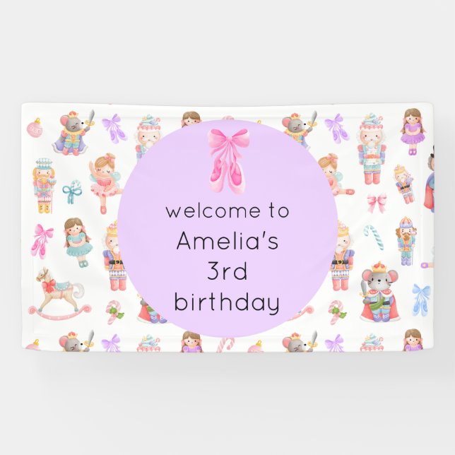 Nutcracker Birthday Banner (Horizontal)