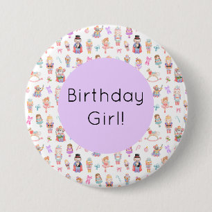 Nutcracker Birthday Button