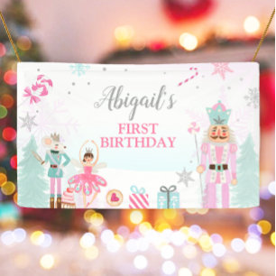 Nutcracker Birthday Girl Land of Süßigkeiten Hinte Banner