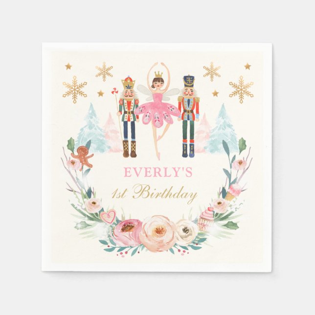 Nutcracker Birthday Land Sweet Birthday Party Serviette (Vorderseite)