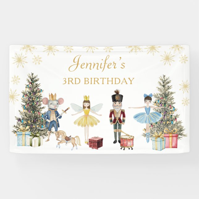 Nutcracker Birthday Party Banner (Horizontal)