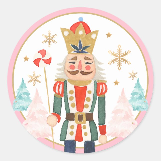 Nutcracker Birthday Sugar Pflaume Fairy Land Sweet Runder Aufkleber (Vorderseite)