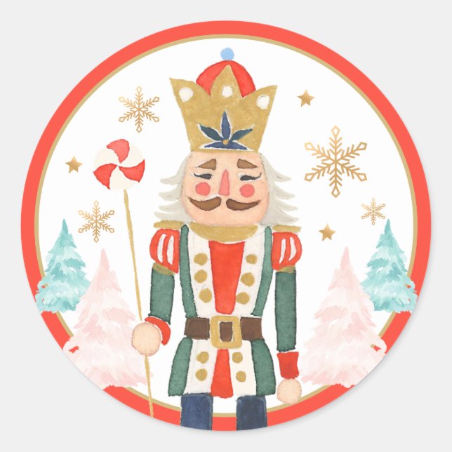Nutcracker Birthday Sugar Pflaume Fairy Land Sweet Runder Aufkleber (Vorderseite)