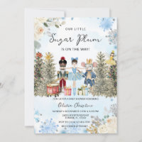 Nutcracker Blue Winter Snowflakes Babydusche